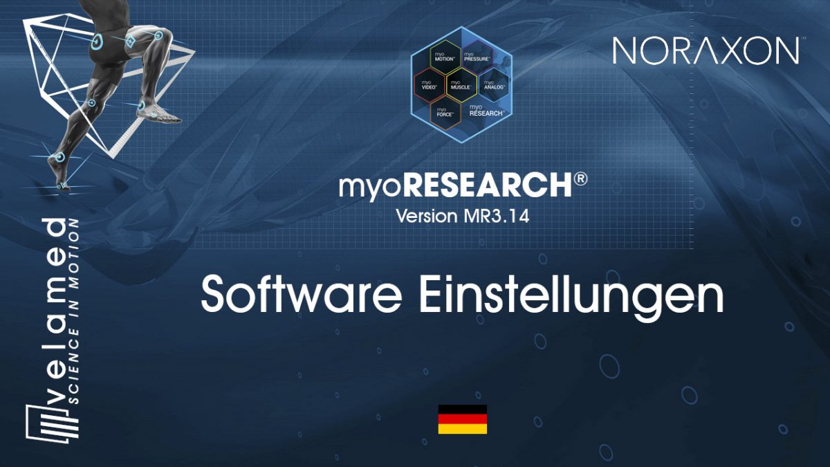 Video Thumb Noraxon Software Tutorial – Software Einstellungen